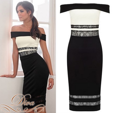 black-and-white-off-the-shoulder-dress-28_11 Black and white off the shoulder dress