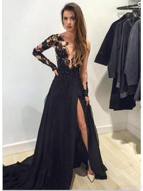 black-lace-prom-dresses-2017-86 Black lace prom dresses 2017