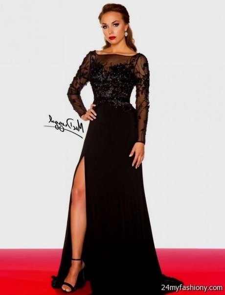 black-long-sleeve-prom-dresses-2017-44 Black long sleeve prom dresses 2017