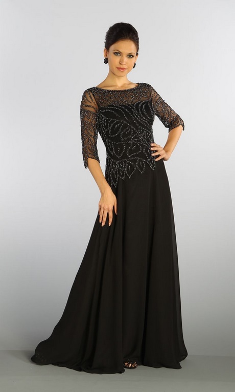 black-mother-of-the-bride-dresses-with-sleeves-62_15 Black mother of the bride dresses with sleeves