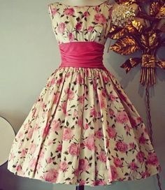 frocks floral dresses dress ladies frock outfits designs womens want pretty wear 1950 wish google 1950s simple clothing much classy