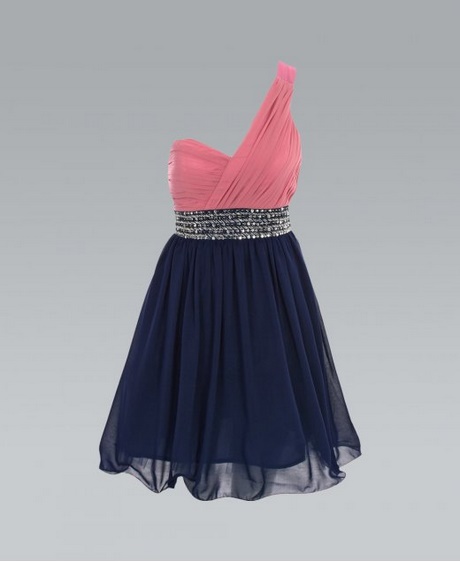 Navy blue and pink dress