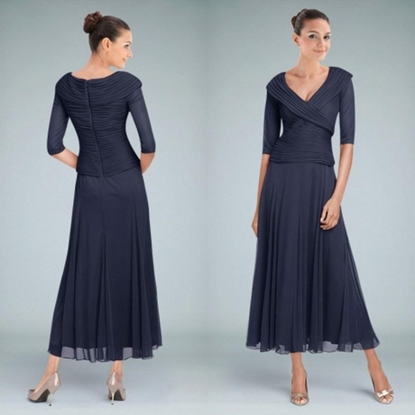 navy-blue-tea-length-mother-of-the-bride-dress-93_13 Navy blue tea length mother of the bride dress