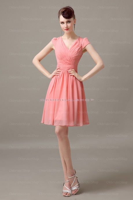 peach-dress-with-sleeves-81_12 Peach dress with sleeves