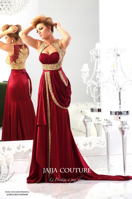 gold and red prom