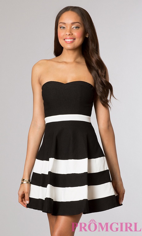short-black-and-white-dresses-48_11 Short black and white dresses