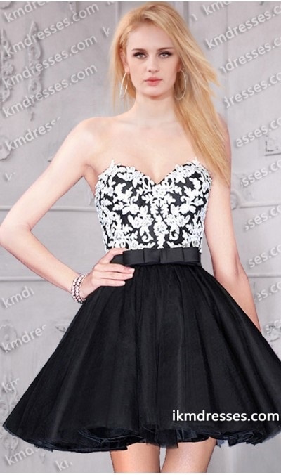 short-black-and-white-dresses-48_15 Short black and white dresses