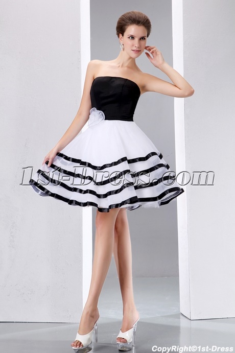 short-black-and-white-dresses-48_19 Short black and white dresses