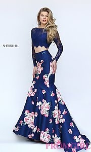 two-piece-floral-prom-dress-10_2 Two piece floral prom dress