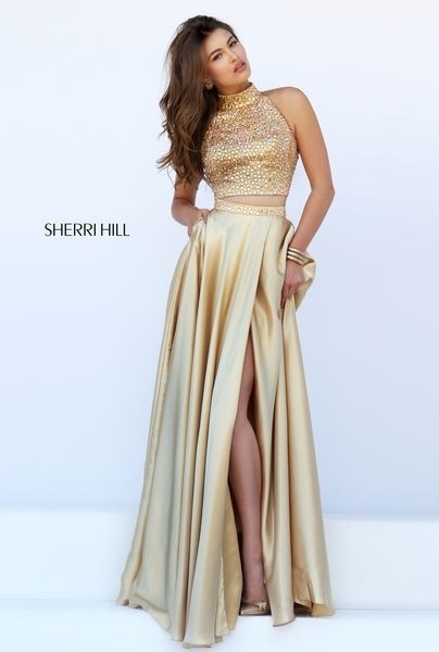 two-piece-gold-prom-dress-01_5 Two piece gold prom dress