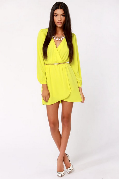 yellow-dress-with-sleeves-01 Yellow dress with sleeves
