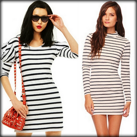 black-and-white-striped-casual-dress-35_8 Black and white striped casual dress