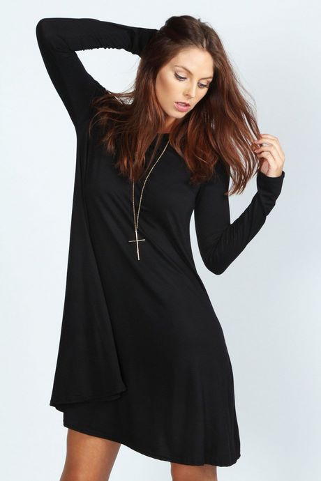 black-long-sleeve-flowy-dress-50_13 Black long sleeve flowy dress