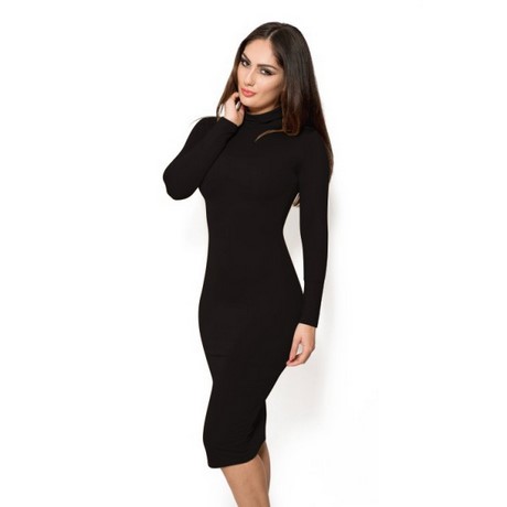 black-midi-length-dress-61_10 Black midi length dress