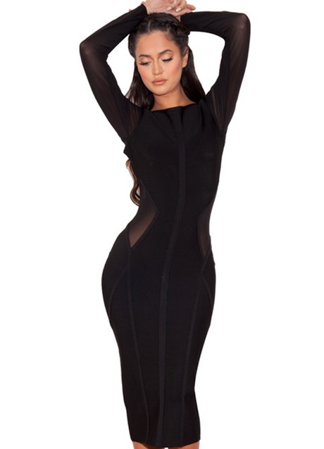 black-midi-length-dress-61_3 Black midi length dress