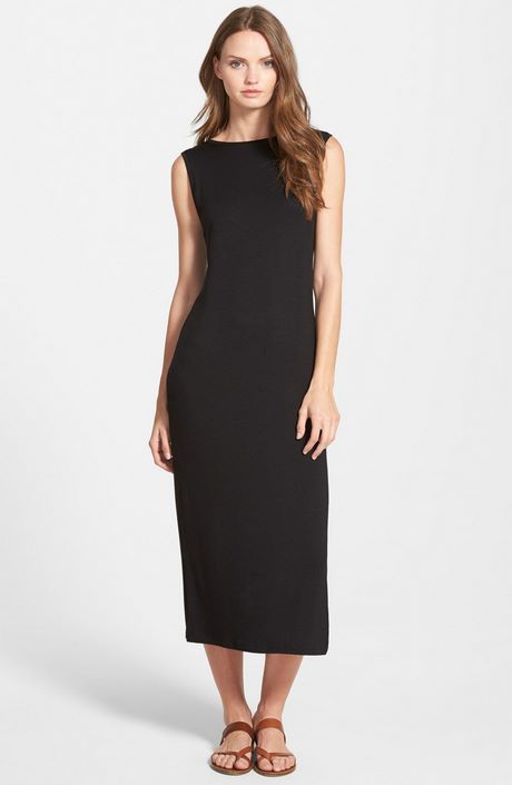 black-sleeveless-midi-dress-72_17 Black sleeveless midi dress