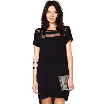 black-summer-dress-with-sleeves-02 Black summer dress with sleeves