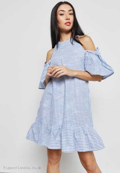 blue-and-white-casual-dress-40 Blue and white casual dress