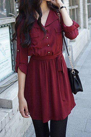 burgundy-dress-casual-84_8 Burgundy dress casual