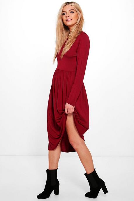 burgundy-long-sleeve-midi-dress-55_11 Burgundy long sleeve midi dress
