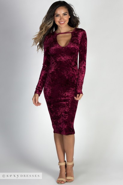 burgundy-long-sleeve-midi-dress-55_14 Burgundy long sleeve midi dress