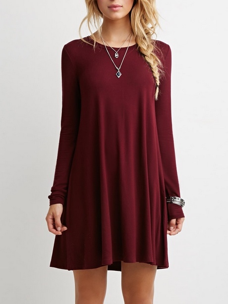 casual-burgundy-dress-56_2 Casual burgundy dress