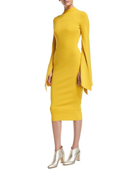 fitted-midi-dress-with-sleeves-88_5 Fitted midi dress with sleeves