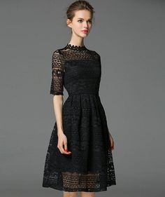 lace-black-midi-dress-53_8 Lace black midi dress