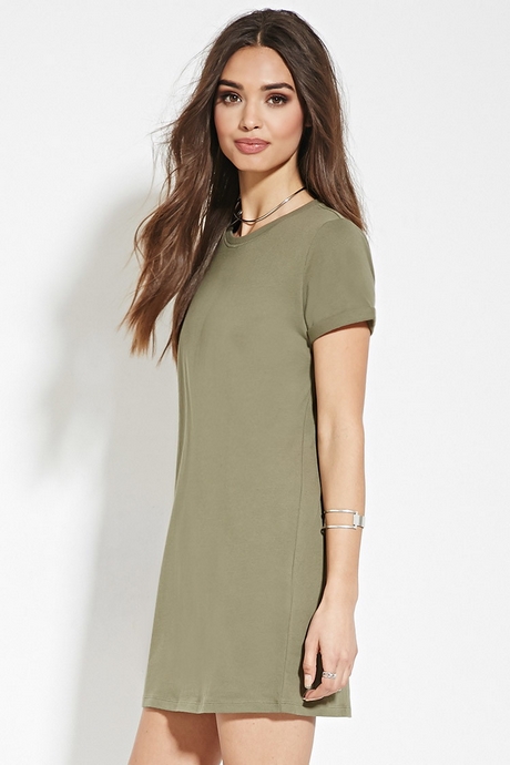 light green t shirt dress