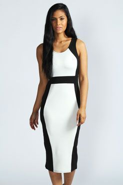 white-and-black-midi-dress-87_18 White and black midi dress