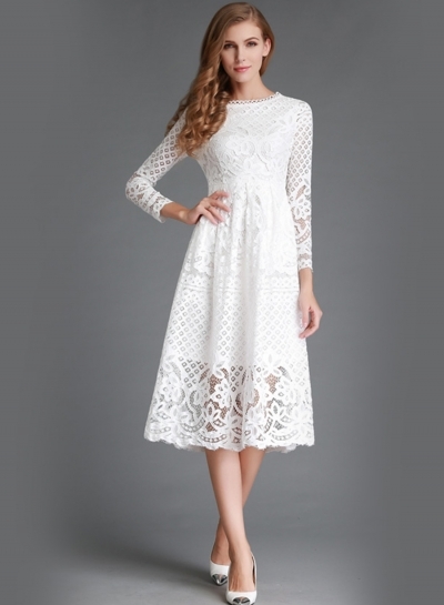 white-midi-long-sleeve-dress-03_13 White midi long sleeve dress
