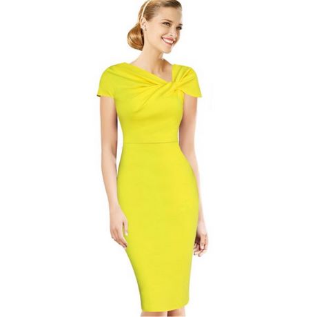 yellow-midi-dress-with-sleeves-68_3 Yellow midi dress with sleeves