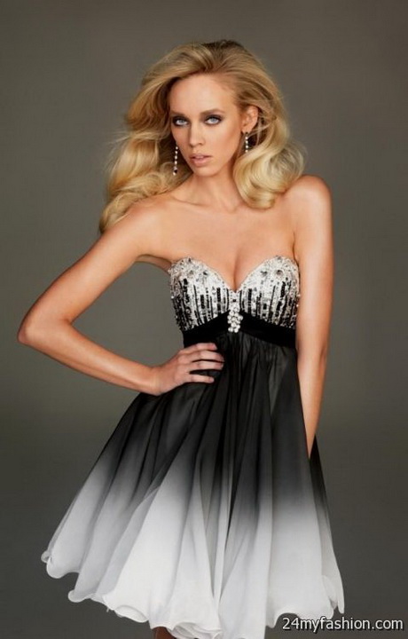 black-and-white-short-formal-dresses-85_15 Black and white short formal dresses