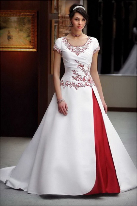 wedding-dresses-with-sleeves-and-color-53 Wedding dresses with sleeves and color