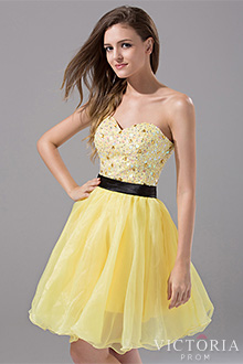 yellow-short-prom-dress-45_11 Yellow short prom dress