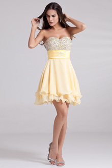 yellow-short-prom-dress-45_13 Yellow short prom dress