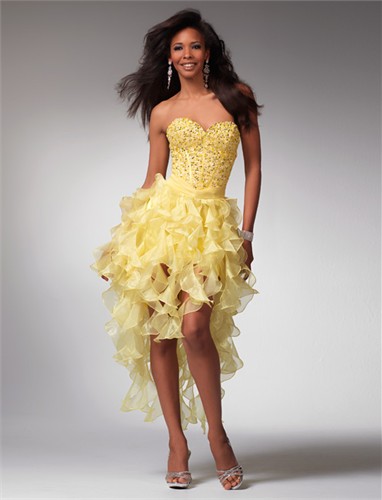 yellow-short-prom-dress-45_15 Yellow short prom dress