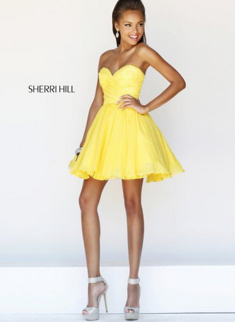 yellow-short-prom-dress-45_18 Yellow short prom dress