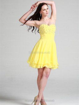 yellow-short-prom-dress-45_9 Yellow short prom dress