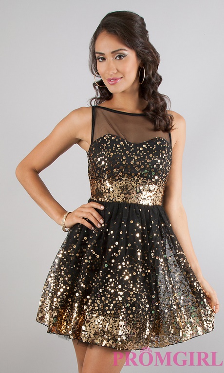 black-and-gold-party-dress-21_10 Black and gold party dress