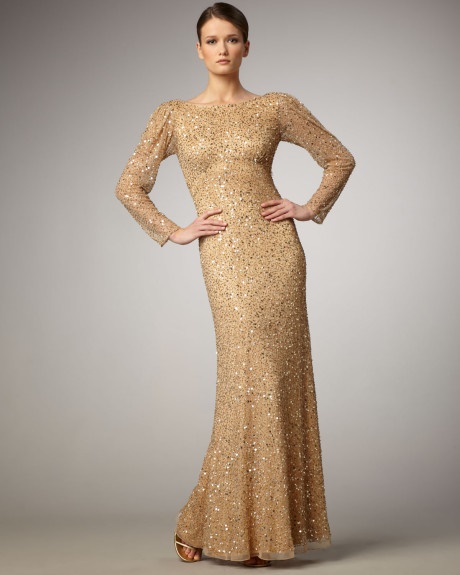 gold-dress-with-sleeves-73_13 Gold dress with sleeves