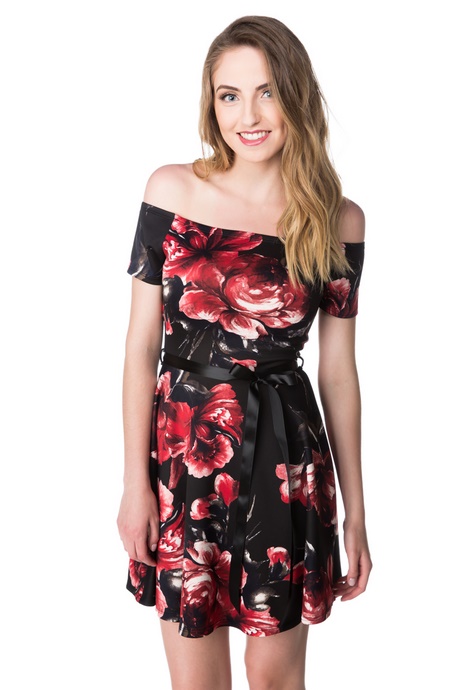 off-the-shoulder-skater-dress-13 Off the shoulder skater dress