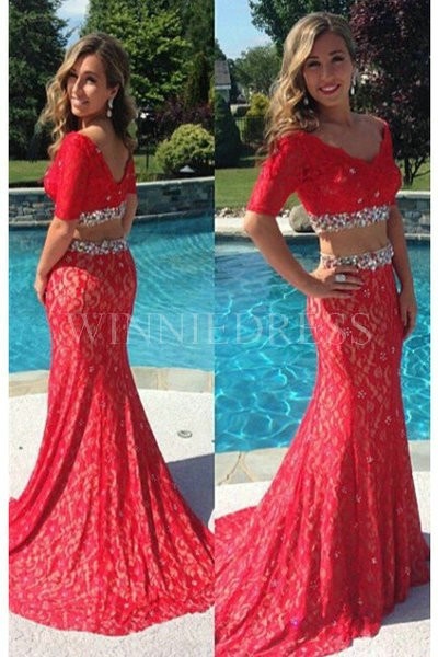 red-lace-two-piece-prom-dress-77_4 Red lace two piece prom dress