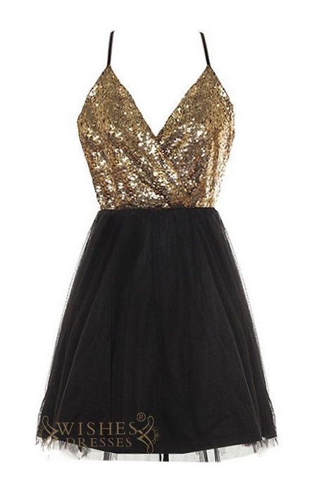 black-and-gold-dress-short-88_7 Black and gold dress short
