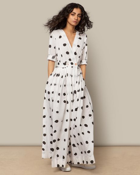 Black And White Spotty Dress