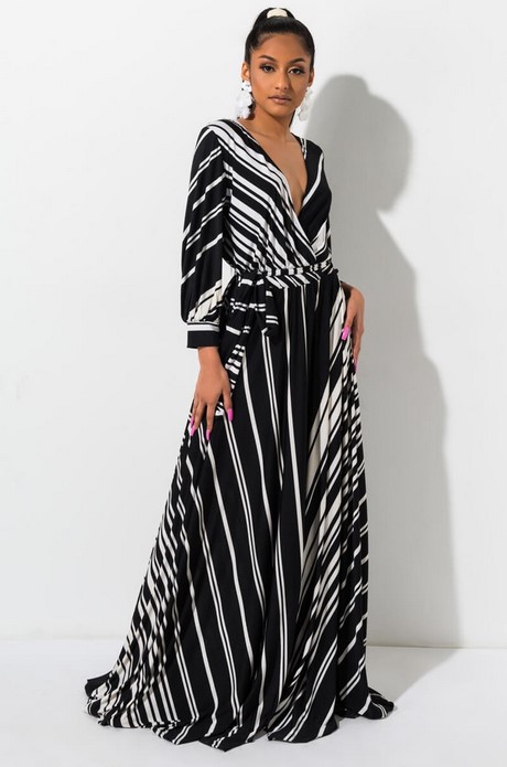 black-and-white-striped-long-dress-67_6 Black and white striped long dress