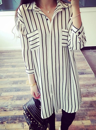 black-and-white-striped-shirt-dress-46_10 Black and white striped shirt dress