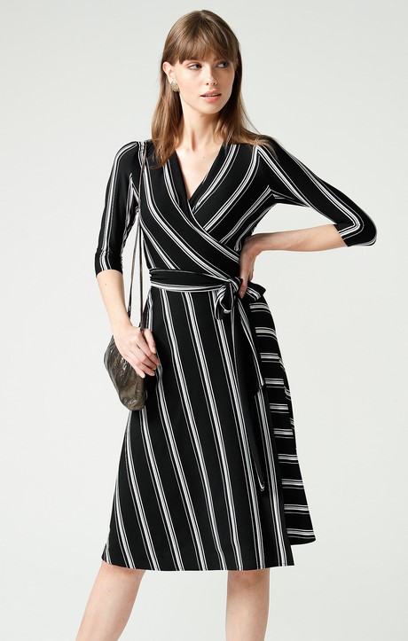 black-and-white-wrap-dress-30_9 Black and white wrap dress