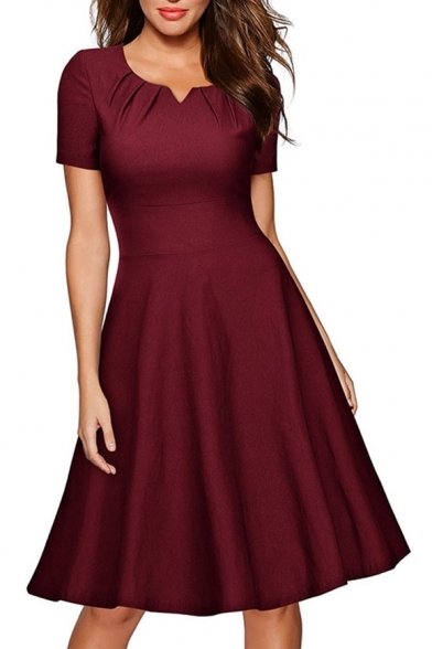 fit-and-flare-dress-with-sleeves-93_3 Fit and flare dress with sleeves