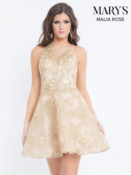 Gold Dama Dresses